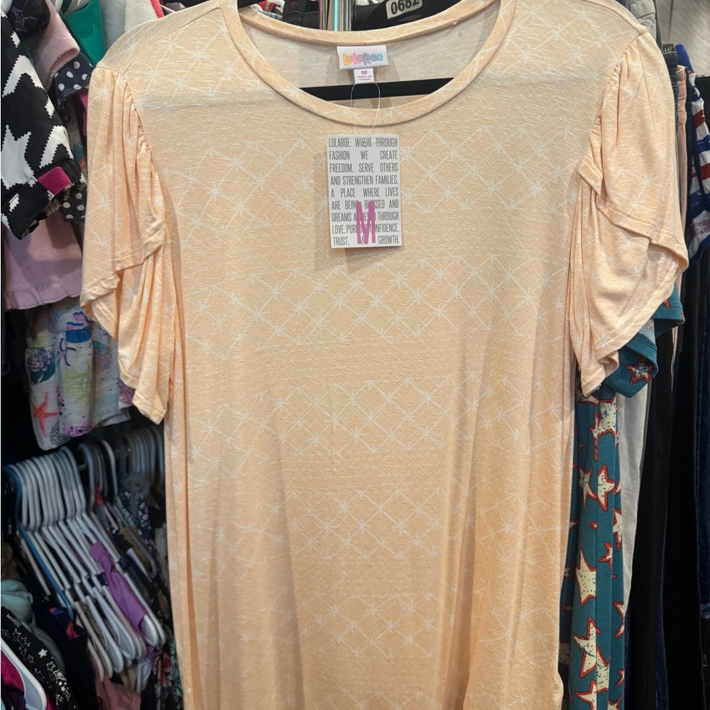 LuLaRoe Peach Short Sleeve Tee